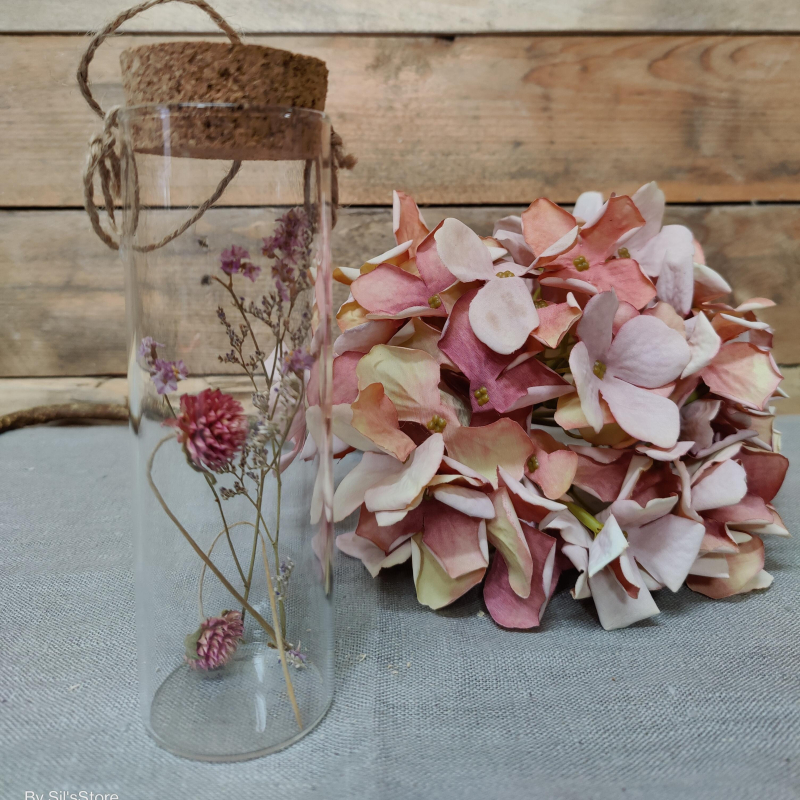 droogbloemen in glas